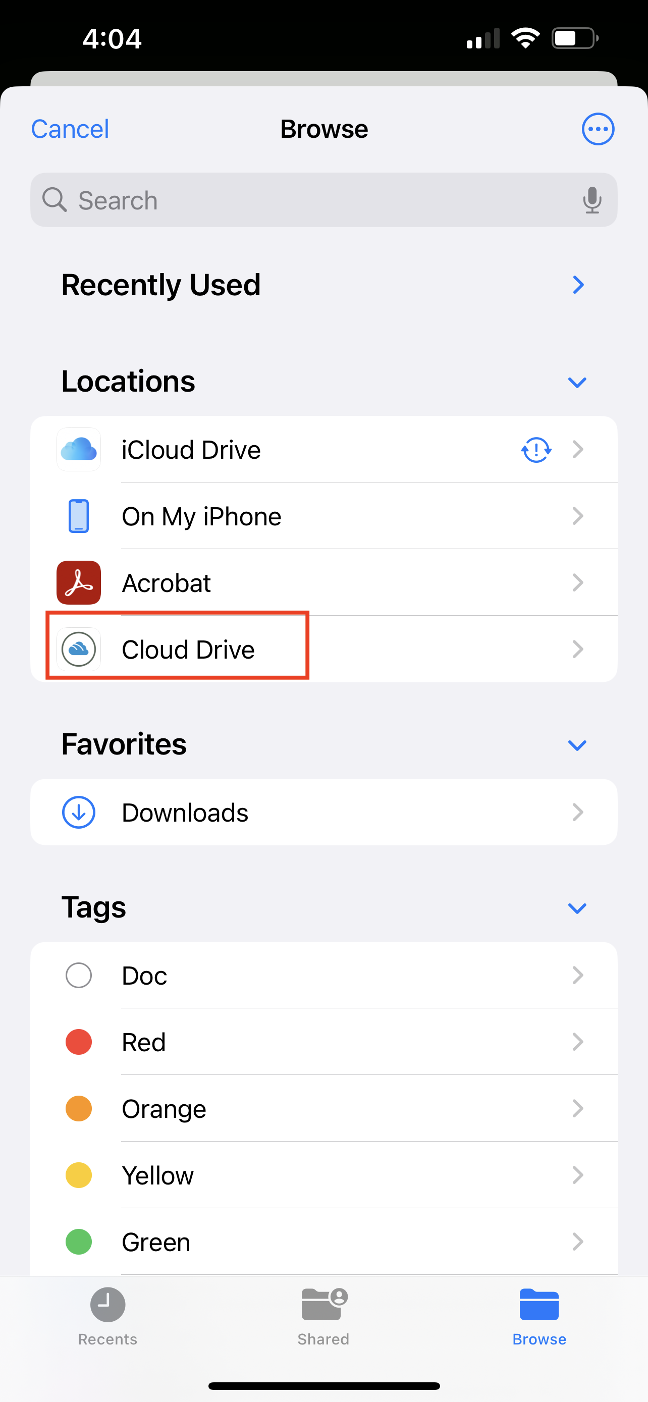 Acrobat files browse.PNG