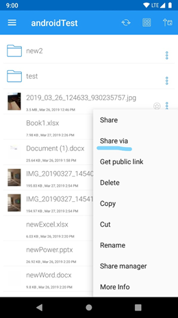 share file android